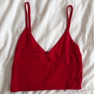 Red tank top